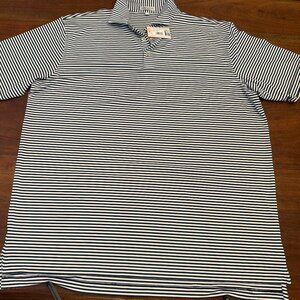 Blue Stripe Peter Millar Men's Summer Comfort Performance Polo